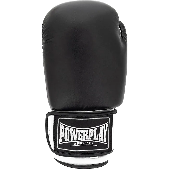 Боксерские перчатки PowerPlay 3004 Classic Черно-Белые