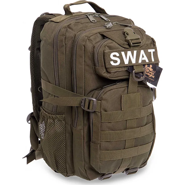 Штурмовой тактический рюкзак
 SILVER KNIGHT SWAT-3P
 40x23x18см 16л (Оливковый)