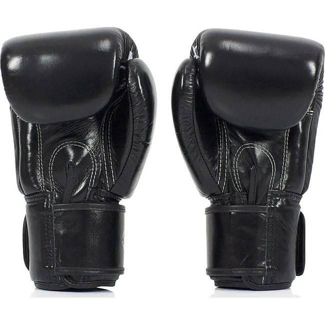Боксерські рукавиці Fairtex BGV1 Nation Print Black (бинти в комплекті)