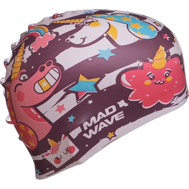 Детская шапочка для плавания
 MADWAVE
 UNICORN M057914 (Коричневый)