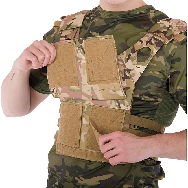 Плитоноска для бронепластин с системой MOLLE MILITARY RANGERS
 ZK-5515 (Хаки)