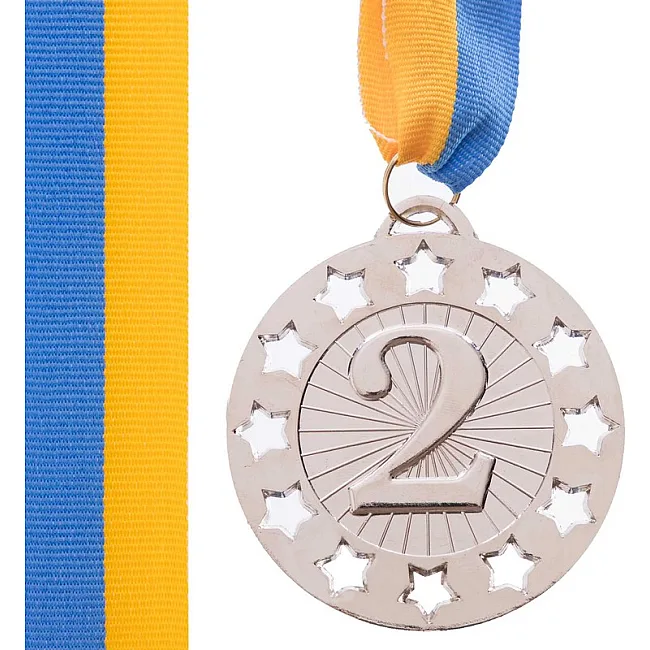 Медаль спортивна зі стрічкою SP-SPORT
 WIN C-6405 ø6,5см (Золотий)
