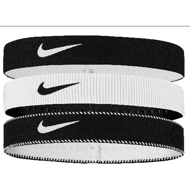 Повязка на голову Nike Flex Classic 3PK черный, белый