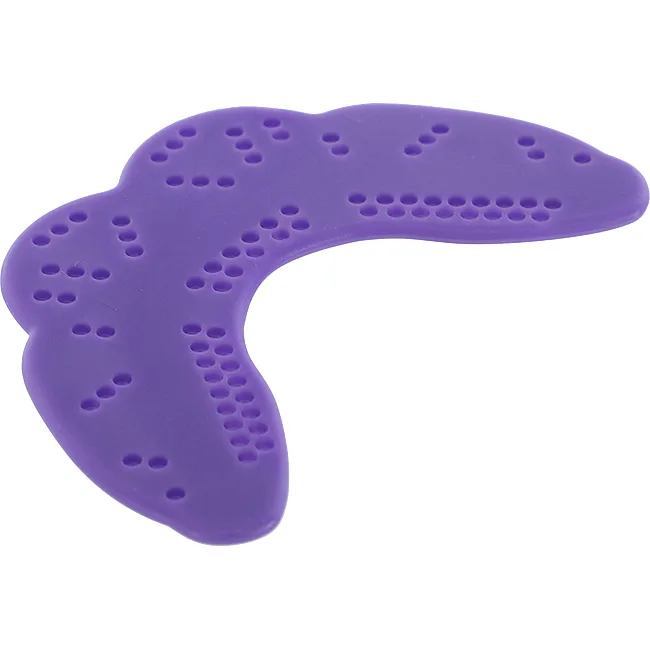 Капа перфорированная одночелюстная детская Perforated mouthguar в футляре SP-SPORT
 BO-7421 (Фиолетовый)