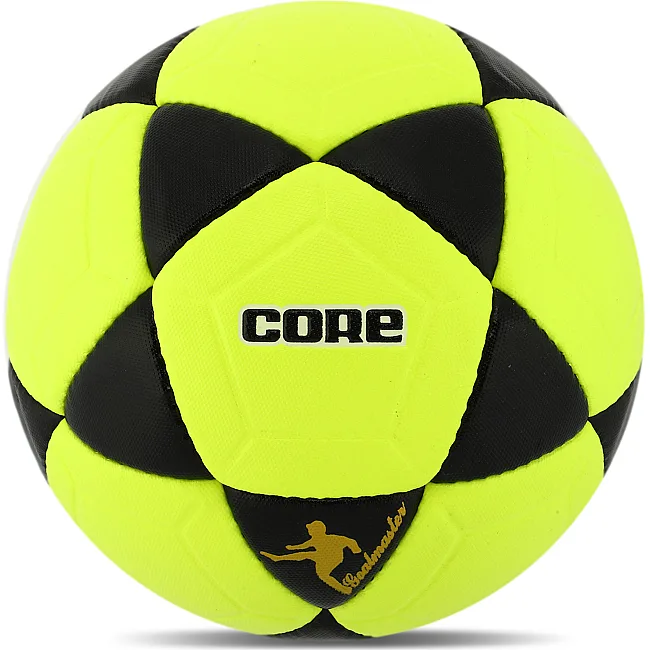 Футбольний м'яч CORE BRILIANT SUPER FB-8167 №5 PU (Жовтий-чорний)