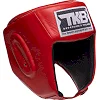 Шлем для бокса открытый кожаный TOP KING Super TKHGSC (Красный)