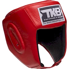 Шлем для бокса открытый кожаный TOP KING Super TKHGSC (Красный)