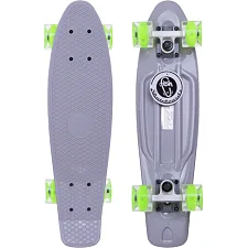 Пенни борд Penny Board круизер пластиковый со светящимися колесами 22" FISH SK-405-12