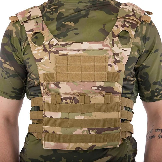 Плитоноска для бронепластин с системой MOLLE MILITARY RANGERS
 ZK-5515 (Хаки)