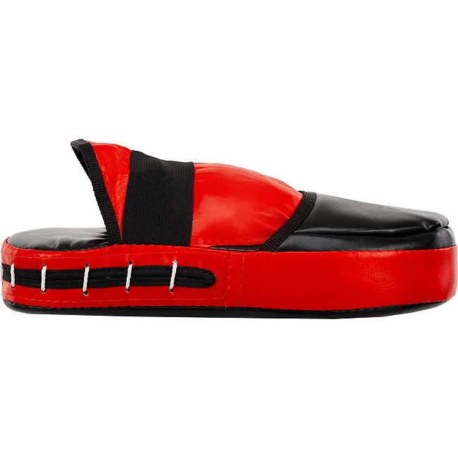 Лапа боксерская прямая тренировочная удлиненная кожа BOXER
 2006-01 38х18х4,5см 2штуки (Черный-желтый)
