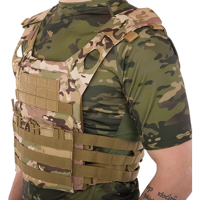 Плитоноска для бронепластин с системой MOLLE MILITARY RANGERS
 ZK-5515 (Хаки)