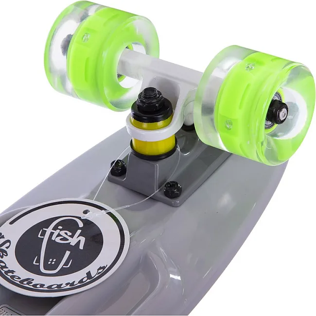 Пенни борд Penny Board круизер пластиковый со светящимися колесами 22