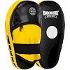 Лапа боксерская прямая тренировочная удлиненная кожа BOXER
 2006-01 38х18х4,5см 2штуки (Черный-желтый)
