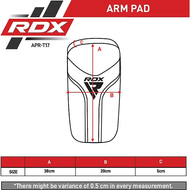Пада для тайского бокса RDX Arm Pad Aura Plus T-17 Black (1 шт.)