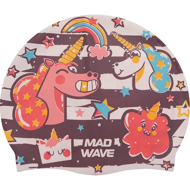 Детская шапочка для плавания
 MADWAVE
 UNICORN M057914 (Коричневый)