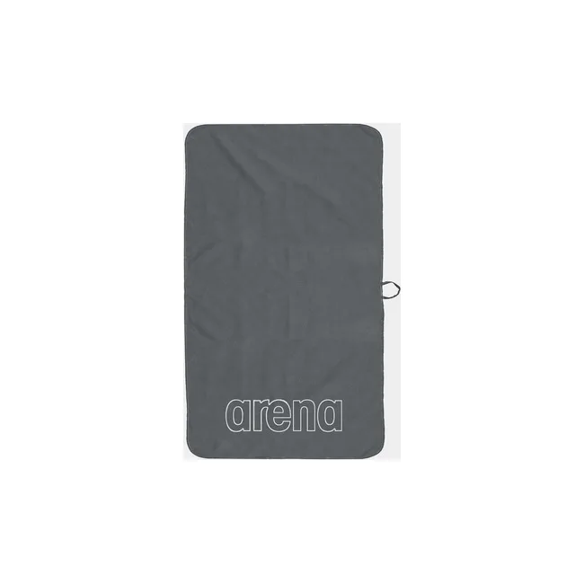 Спортивное полотенце Arena SMART PLUS POOL TOWEL серое, белое Уни 150х90 см
