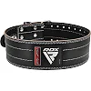 Пояс для пауэрлифтинга RDX кожаный RD1 White