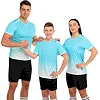 Футбольная форма комплект футболка и шорты LIDONG D8853 4XS-XXL (Голубой-черный)