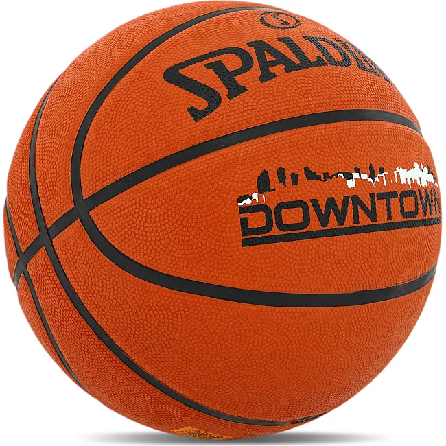Баскетбольний м'яч
 гумовий SPALDING DOWNTOWN 84363Z
 7 (Помаранчевий)