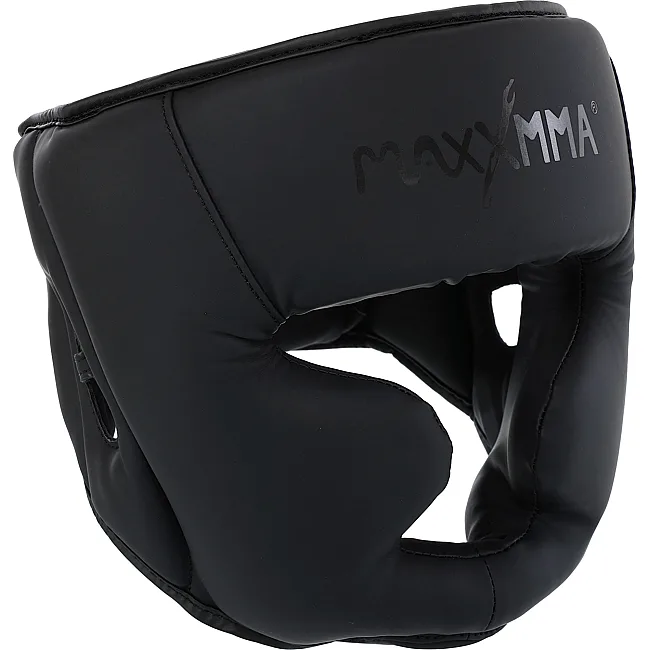 Тренировочный шлем для бокса
 и подшлемником PU MAXXMMA

 GBH03 (Черный)