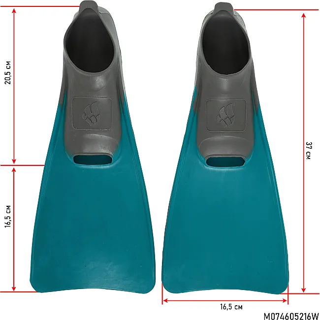 Ласты
 MADWAVE

 M074605216W
 34-35 (Бирюзовый)