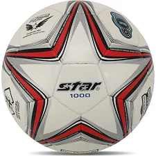 Футбольный мяч SELECTAR NEW POLARIS 1000 SB374 №4 Compite кожа (Белый-красный)