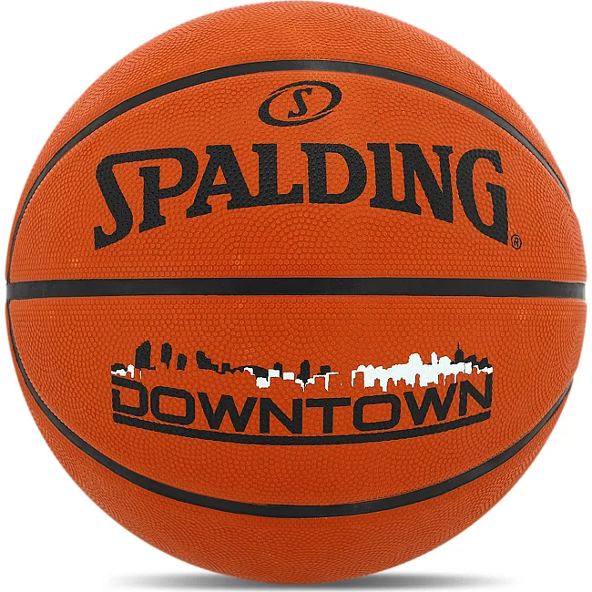 Баскетбольний м'яч
 гумовий SPALDING DOWNTOWN 84363Z
 7 (Помаранчевий)
