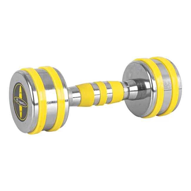 Гантель хромована inSPORTline Yellsteel 5 кг