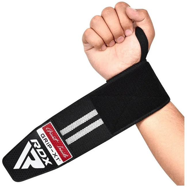 Бинты для запястий (кистовые бинты) RDX GYM WRIST WRAP R11 BLACK/WHITE