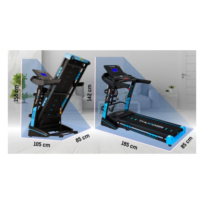 Беговая электрическая дорожка THUNDER ELITE-DS-BLACK