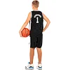 Детская баскетбольная форма
 NBA клуб Spurs 1 BA-9972 (Черный-белый)