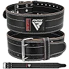 Пояс для пауэрлифтинга RDX кожаный RD1 White