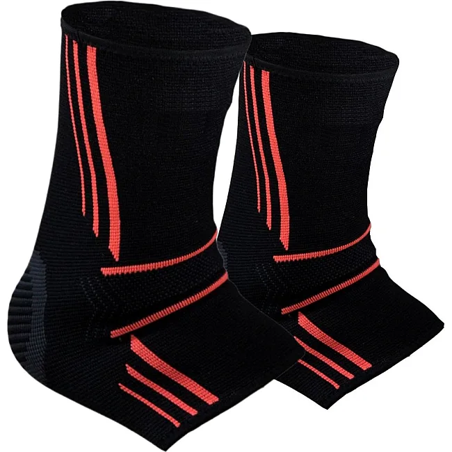 Бандажи на голеностоп POWER SYSTEM PS-6022 Ankle Support Evo Black/Orange (пара)