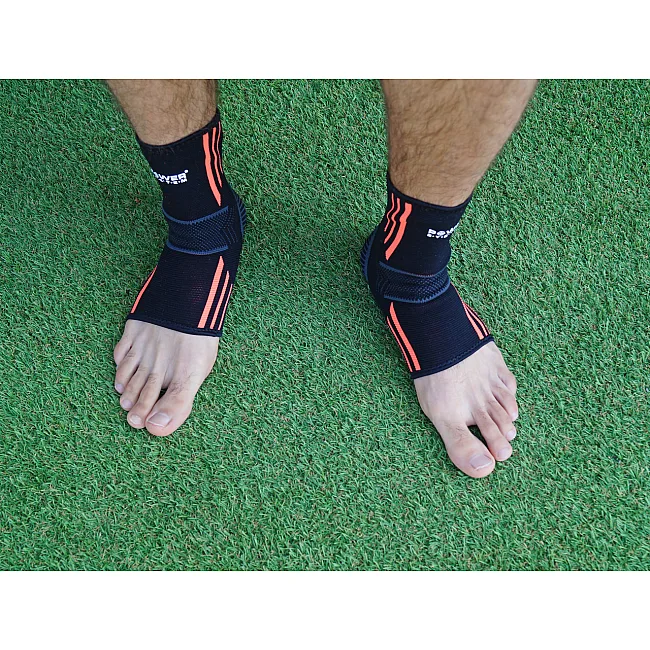 Бандажи на голеностоп POWER SYSTEM PS-6022 Ankle Support Evo Black/Orange (пара)