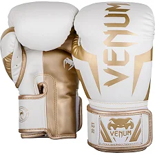 Боксерські рукавиці Venum Elite White Gold