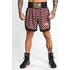 Боксерские шорты VENUM Monogram Boxing Short Black Burgundy