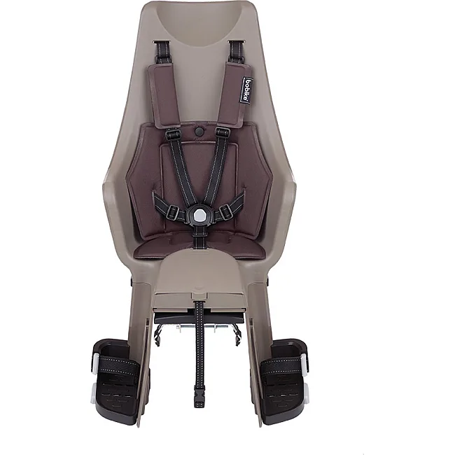 Детское кресло на велосипед BOBIKE Exclusive maxi Plus Carrier LED / Toffee Brown