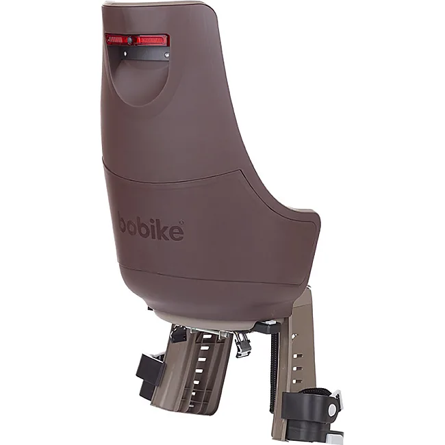Детское кресло на велосипед BOBIKE Exclusive maxi Plus Carrier LED / Toffee Brown
