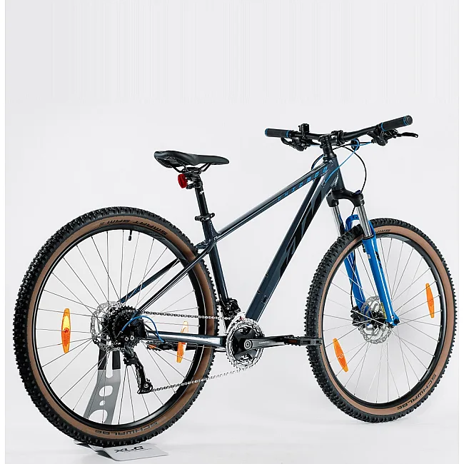 Горный велосипед KTM CHICAGO 291 29" рама M/43, серый (черно-голубой), 2022