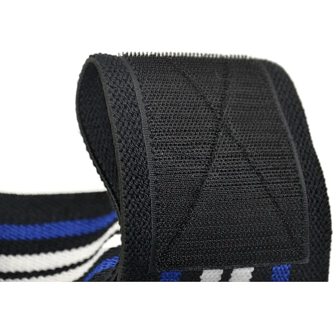 Кистовые бинты для жима POWER SYSTEM PS-3500 Blue/Black (пара)