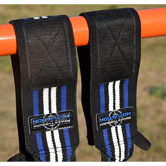 Кистовые бинты для жима POWER SYSTEM PS-3500 Blue/Black (пара)