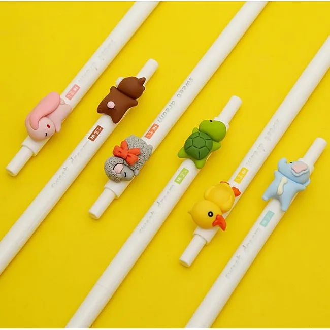 Набор гелевых ручек 0.5 мм BP5001 Cute Animal (6штук)