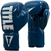 Перчатки для бокса эластичные TITLE Boxing Inferno Intensity Blue White
