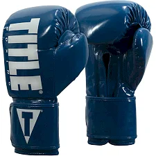 Перчатки для бокса эластичные TITLE Boxing Inferno Intensity Blue White
