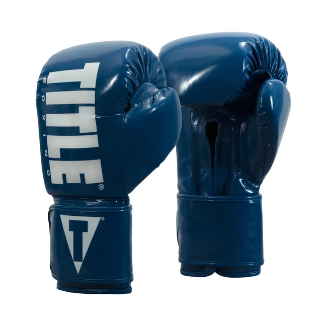 Перчатки для бокса эластичные TITLE Boxing Inferno Intensity Blue White