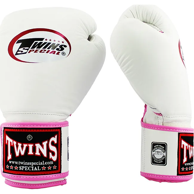 Перчатки для бокса TWINS Velcro Mesh Edition BGVLA1 White Pink