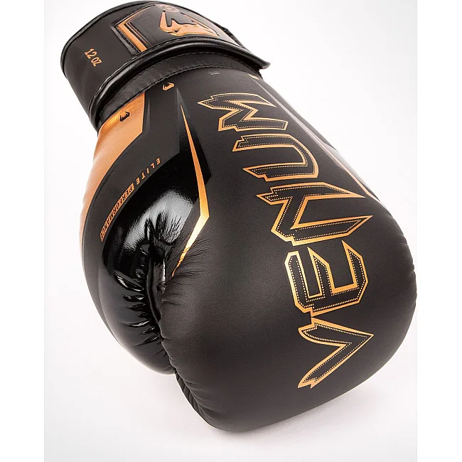 Рукавички боксу VENUM Elite Evo Black Bronze
