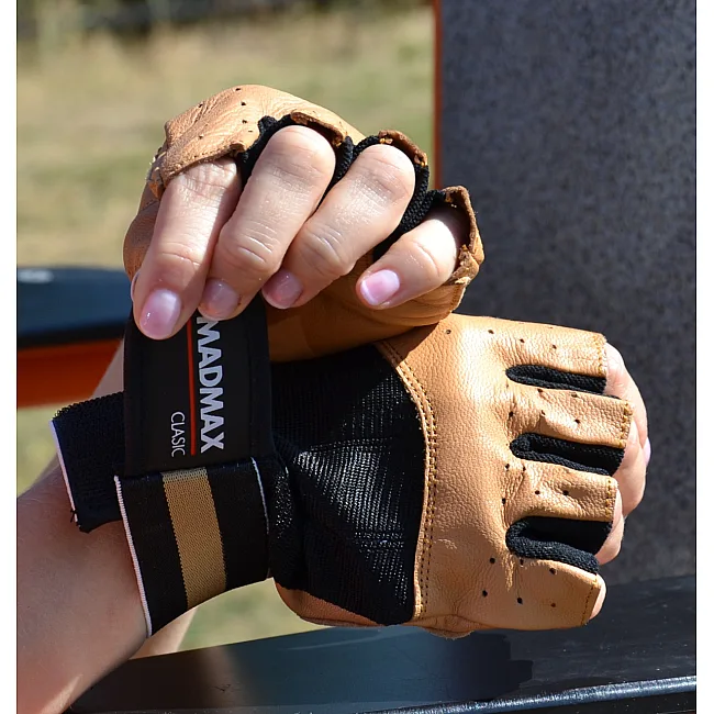 Рукавиці для фітнесу MADMAX MFG-248 Clasic Brown