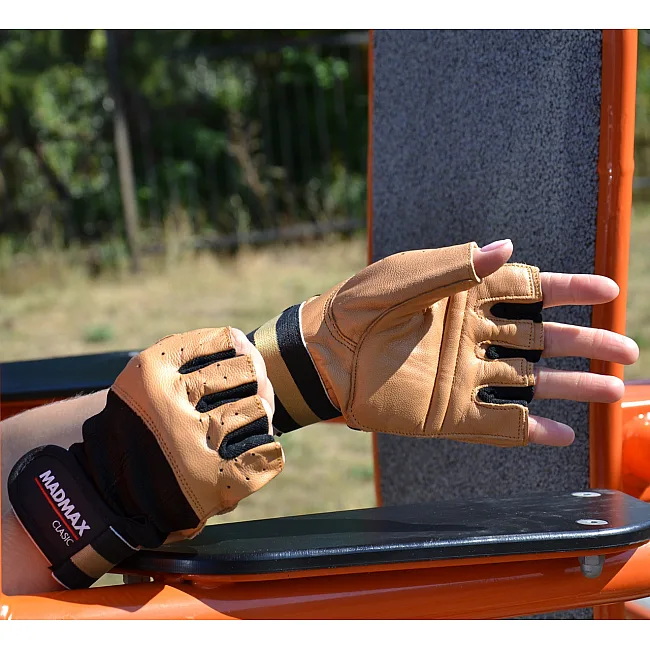 Рукавиці для фітнесу MADMAX MFG-248 Clasic Brown