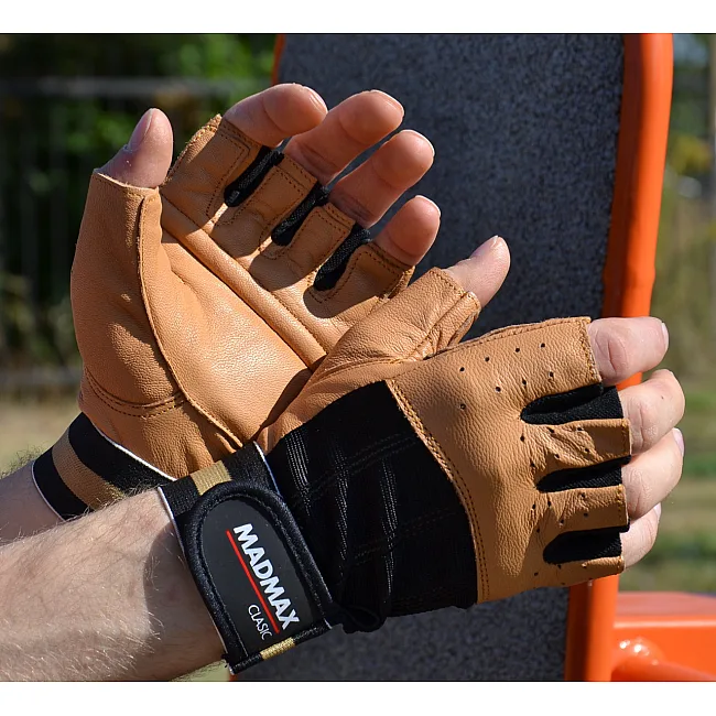 Рукавиці для фітнесу MADMAX MFG-248 Clasic Brown